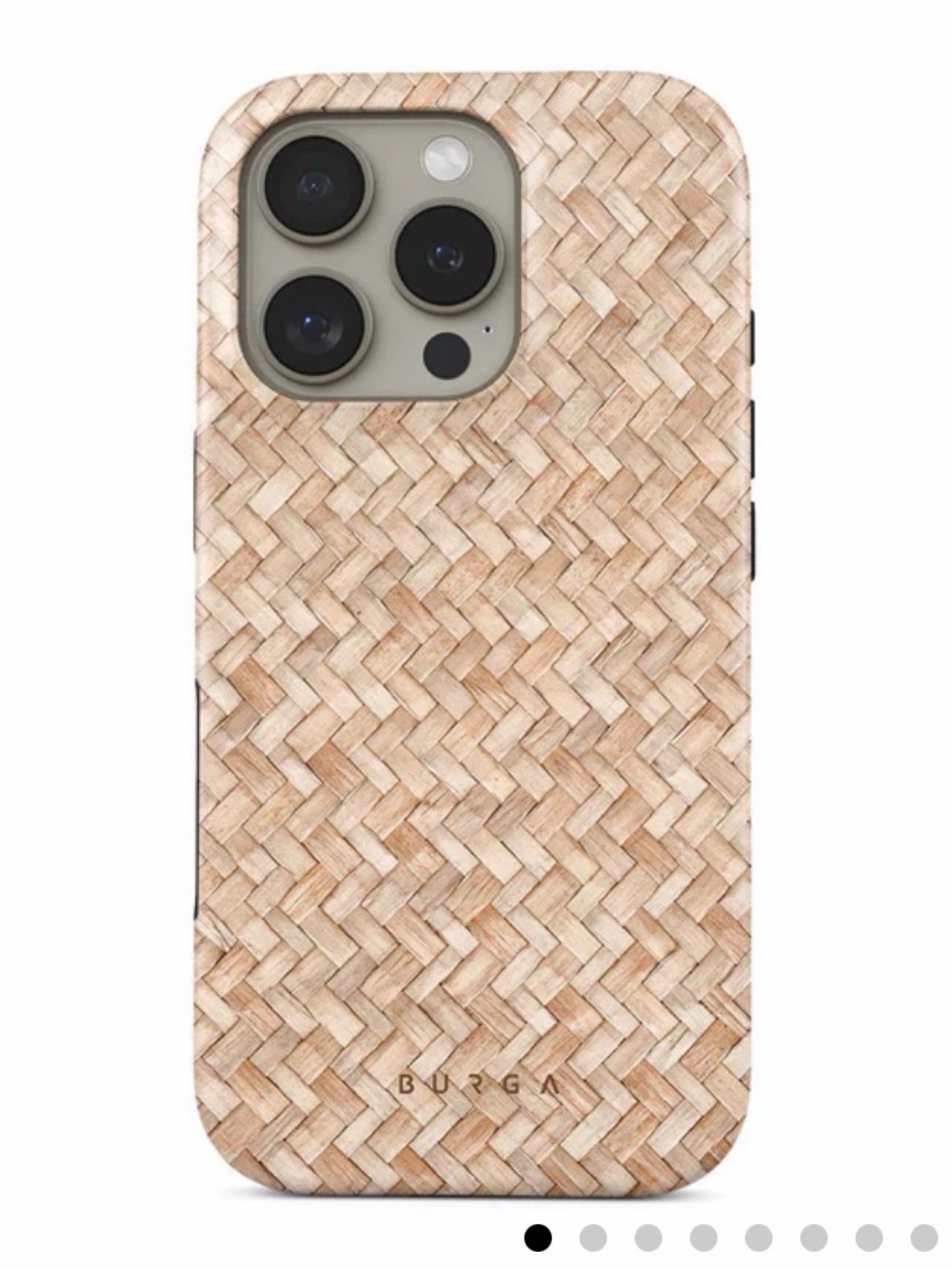 Burga Beige Woven Phone Case - iPhone 16 Pro